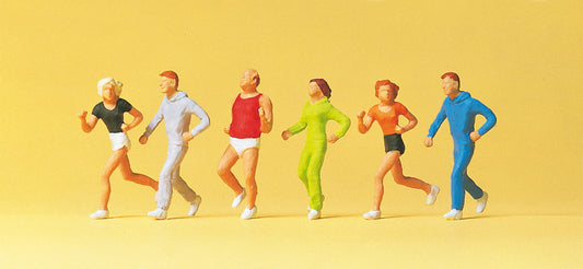 Preiser 14078 HO Scale Joggers Figures (6)
