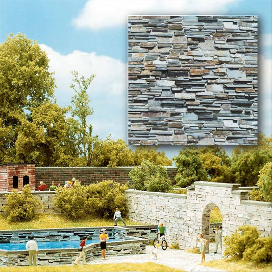Busch 7421 HO Scale Layered Stone Sheets (2)