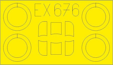 Eduard EX676 1/48 Mask Ar68E for ROD Canopy Mask Set