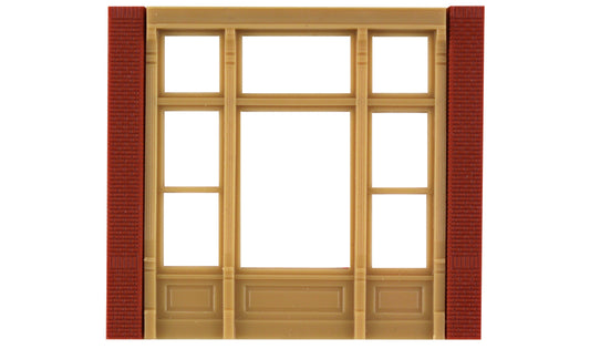 Design Preservation Models 30142 HO Scale Modular Building System(TM) -- Street Level Wall Sections w/Victorian Window - Kit