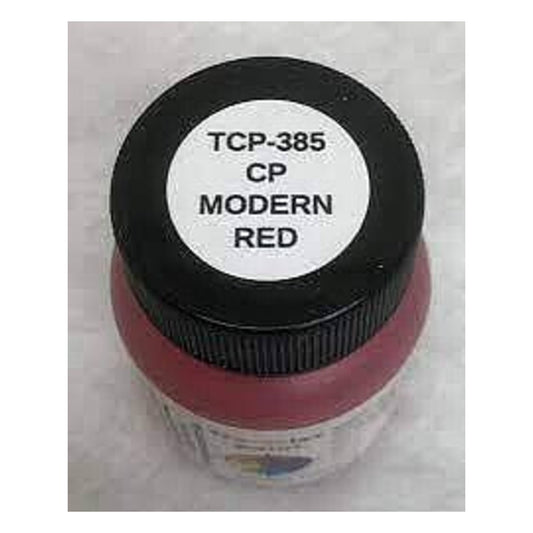 Tru-Color Paint 385 All Scale Railroad Color Acrylic Paints - 1oz 29.6mL -- Canadian Pacific Modern Red