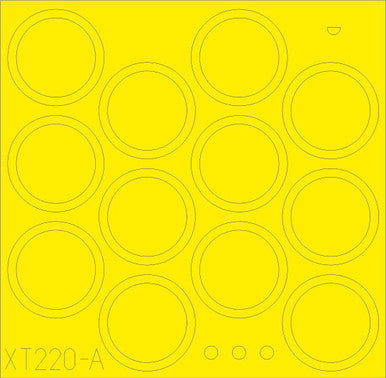 Eduard XT220 1/35 TRP T-72A Wheels Paint Mask