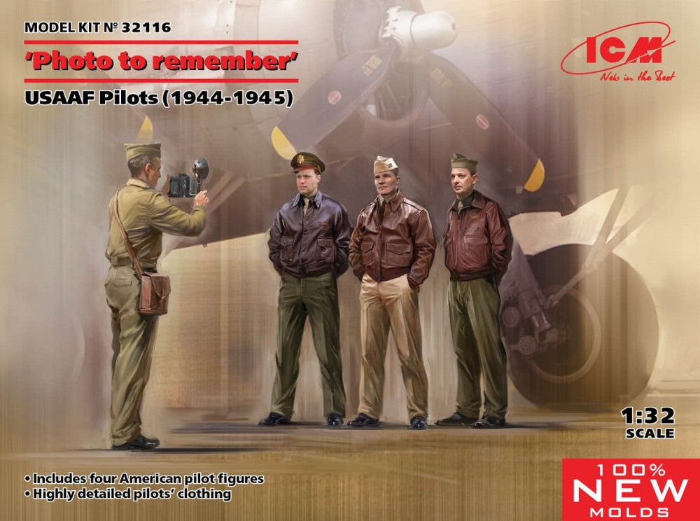 ICM Models 32116 1/32 Photo to Remember USAAF Pilots & Photographer 1944-1945 (4