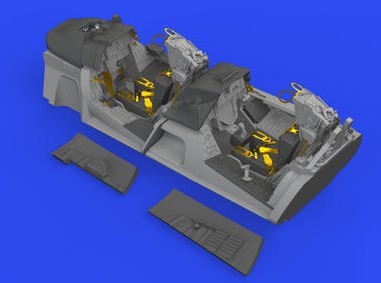 Eduard 648739 1/48 Aircraft- F14A Late Cockpit for TAM (Photo-Etch & Resin)
