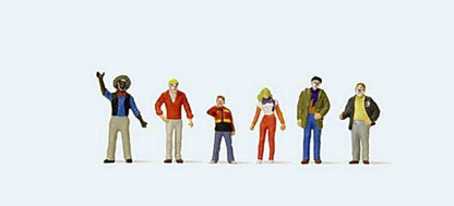 Preiser 24642 HO Scale Carnival Parade Participants Set #1 pkg(6)