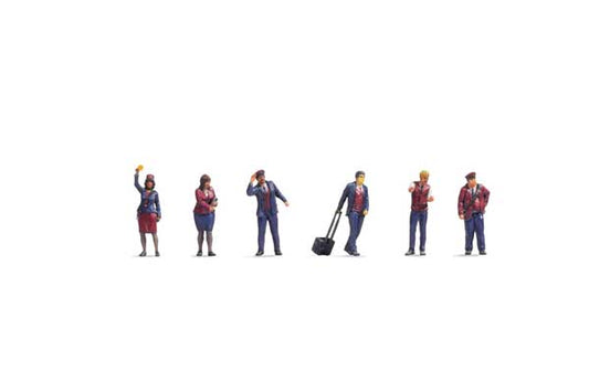 Noch 44510 Z Scale Railway Staff -- pkg(6)