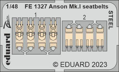 Eduard FE1327 1/48 Anson Mk.I Seatbelts Steel for Airfix
