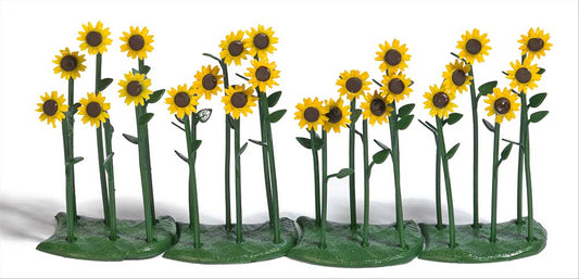 Busch 1240 HO Scale Sunflowers, Assembled, pkg(24)
