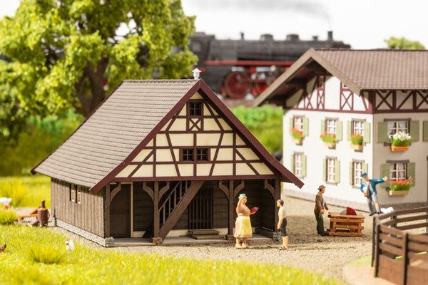 Noch 66715 HO Scale Agricultural Outbuilding -- Laser-Cut Card Kit