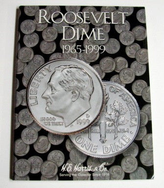 HE Harris 2685 Roosevelt Dime 1965-1999 Coin Folder