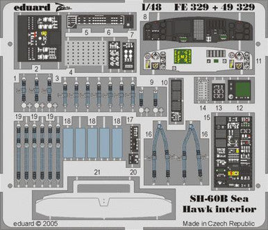 Eduard FE329 1/48 SH-60B Interior for Italeri