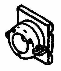 Details West 162 HO Scale Nose-Mounted Lights -- E- & F-Unit Back-Ups pkg(2)