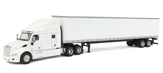 Spec Cast 33774 1/64 Peterbilt 579 Sleeper, 53' Trailer White