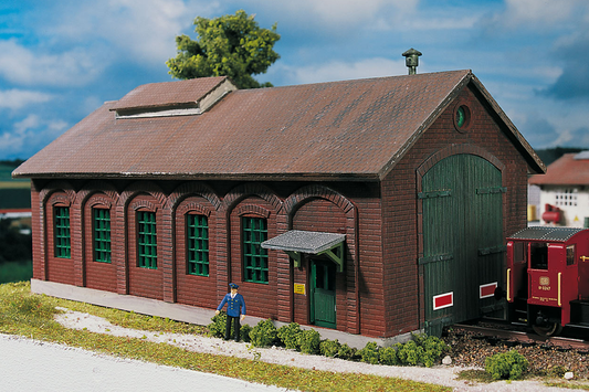 Piko 61823 HO Scale Burgstein Loco Shed Building Kit