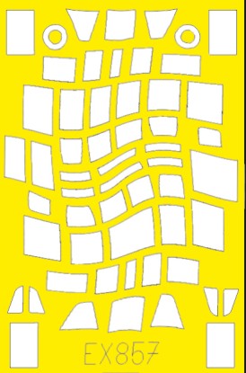 Eduard EX857 1/48 Mask Aircraft- IL2 Mod. 1943 TFace for ZVE