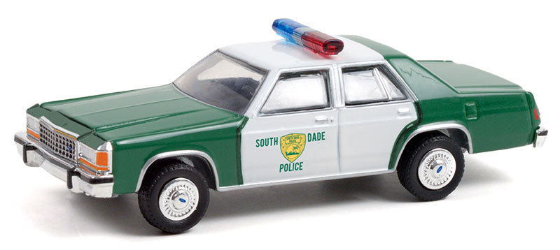 Greenlight 44930-B 1/64 Scale 1983 Ford Ltd Crown Victoria Miami Police Department