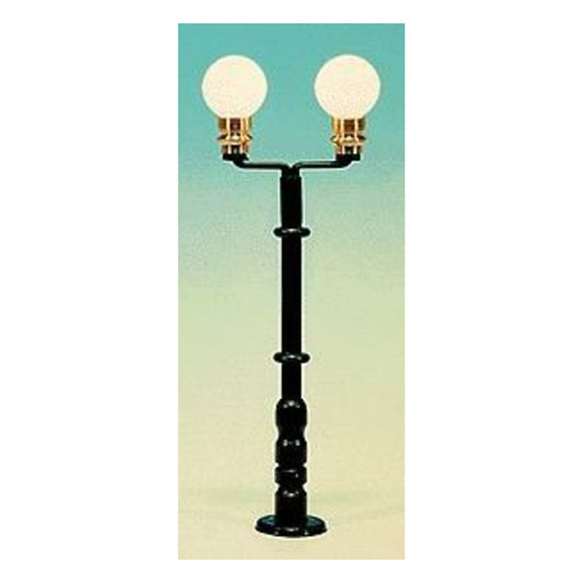 Miniatronics 7208201 HO Scale Lampposts -- Double Park Light (green) 2-3/8" 5.9cm
