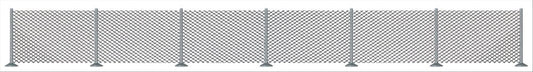 Busch 8117 N/TT Scale Metal Chain-Link Fence Kit