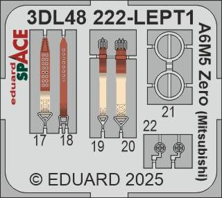Eduard 3DL48222 1/48 Zero (Mitsubishi) SPACE SPACE for EDUARD Kit