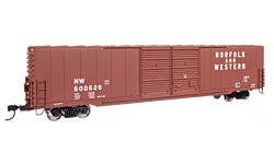 Walthers Mainline 910-3410 HO 60' P-S Dbl Door Boxcar N&W #600626