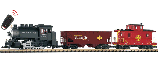 Piko 38108 G Scale Santa Fe Freight R/C Starter Set, 120V
