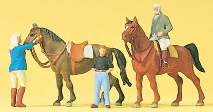 Preiser 10503 HO Scale Sports & Recreation At The Riding School #2