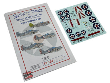 Starfighter Decals 72167 1/72 - Early USN Wildcats
