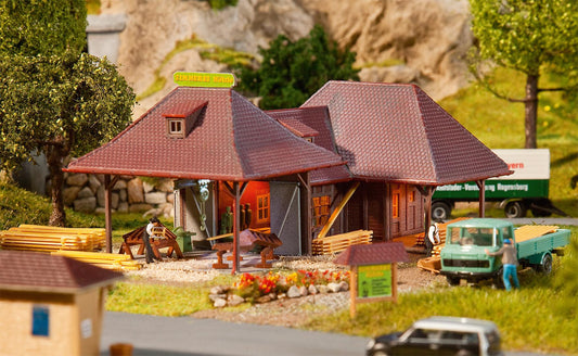 Faller 130191 HO Scale Carpentry Shop Weathered Model Kit