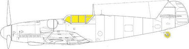 Eduard JX299 1/32 Mask Bf 109G-2/4 for Revell Canopy Mask Set