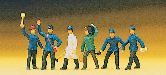 Preiser 10010 HO Railroad Station Personnel (6)