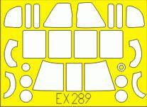 Eduard EX289 1/48 Mask MH-60K for Italeri Canopy Mask Set