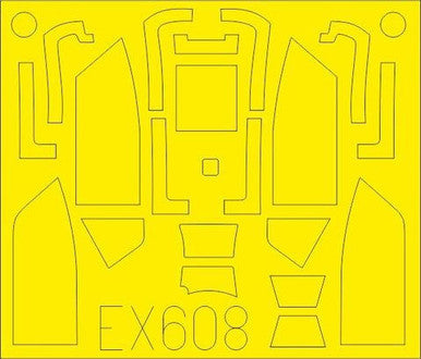 Eduard EX608 1/48 Mask Bf109G10 for EDU Canopy Mask Set