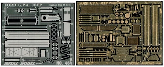 Royal Model 464 1/35 US Ford GPA Amphibious Jeep Detail Set for TAM (Photo-Etch)