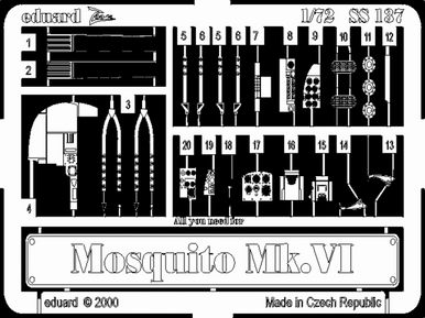 Eduard SS137 1/72 Mosquito Mk.VI for Tamiya