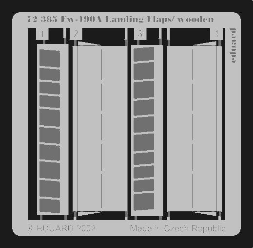 Eduard 72385 1/72 Aircraft- Fw190A Landing Flaps/Wooden Type for TAM