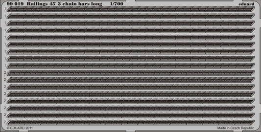 Eduard 99019 1/700 Ship- Railings 45' 3 Chain Bars