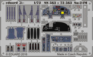 Eduard 73563 1/72 for TRP (Pre-Painted) Photo Etch Detail Set