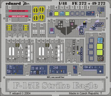 Eduard FE272 1/48 F-15 E Eagle Thunderbolt Photo Etch for Hasegawa