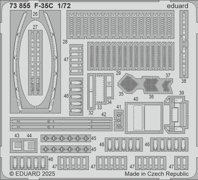 Eduard 73855 1/72 F-35C Photo Etch Set for Tamiya
