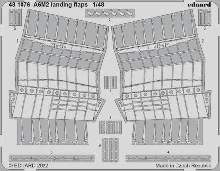 Eduard 481076 1/48 Aircraft- A6M2 Landing Flaps for EDU