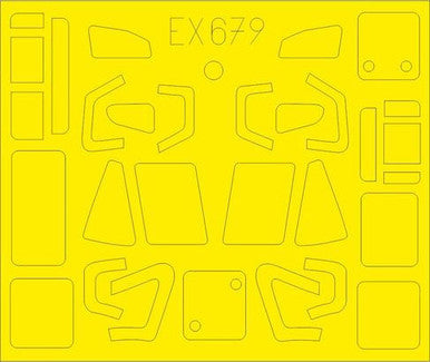 Eduard EX679 1/48 Mask W-3A Sokol for ANSWER Canopy Mask Set