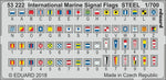 Eduard 53222 1/700 International Marine Signal Flags Steel