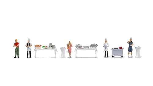 NOCH H0 Figure Theme World Buffet, Model Building Figures for H0