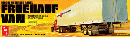 AMT 1478 1/25 Fruehauf 40' Beaded Van Trailer Model Kit
