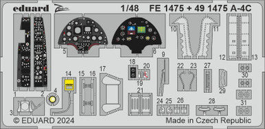 Eduard FE1475 1/48 A-4C Zoom Set for HASEGAWA Zoom Photo Etch Set