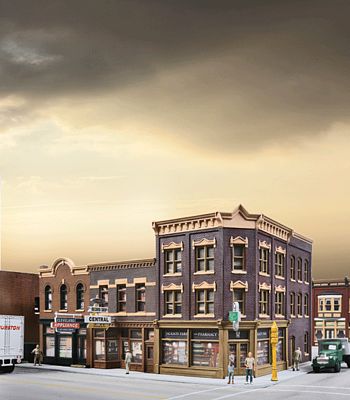 Walthers Cornerstone 933-4041 HO Scale Merchant's Row V -- Kit