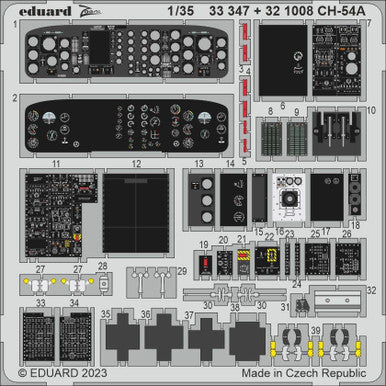 Eduard 321008 1/35 CH-54A Tarhe Photo Etch for ICM