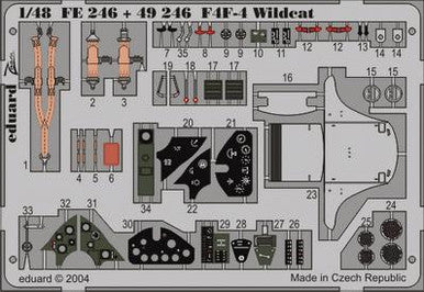 Eduard FE246 1/48 Wildcat Photo Etch Interior Detail Set for Tamiya