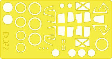 Eduard EX072 1/48 Mask P-38 for Hasegawa Canopy Mask Set