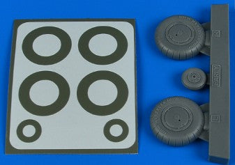 Aires 2245 1/32 Bf108 Early Wheels & Pint Masks For EDU